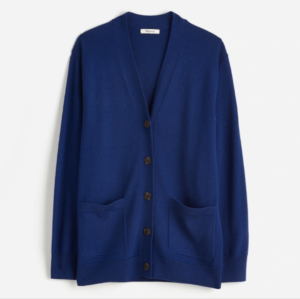 Merino Wool Boyfriend Cardigan
